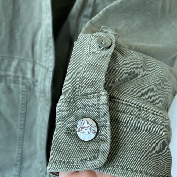 Faherty Overland Long Sleeve Organic Cotton Blend Twill Jumpsuit - Picture 12 of 13